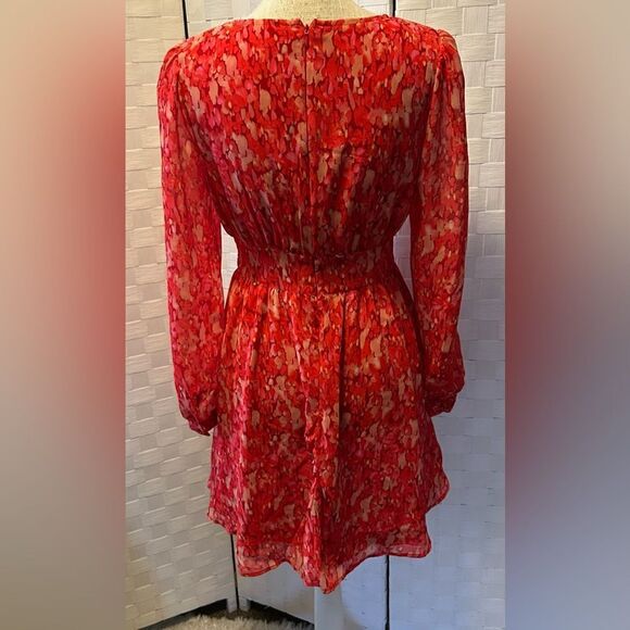 SHEIN pink Long sleeve spring dress Size 4 - Picture 6 of 8